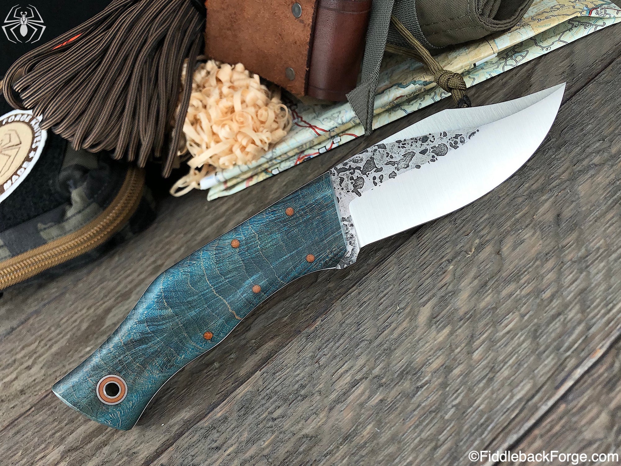 Fiddleback Forge Bullfrog Bowie - Model Info - Fiddleback Forge Handmade Knife