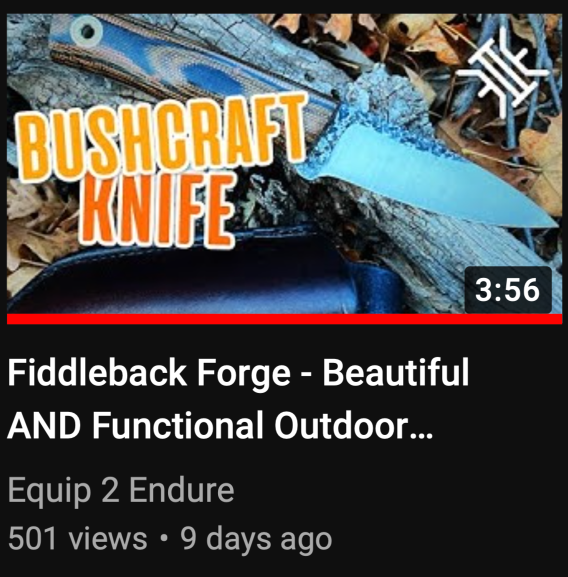 Equip 2 Endure Video - Fiddleback Forge Bear Cub