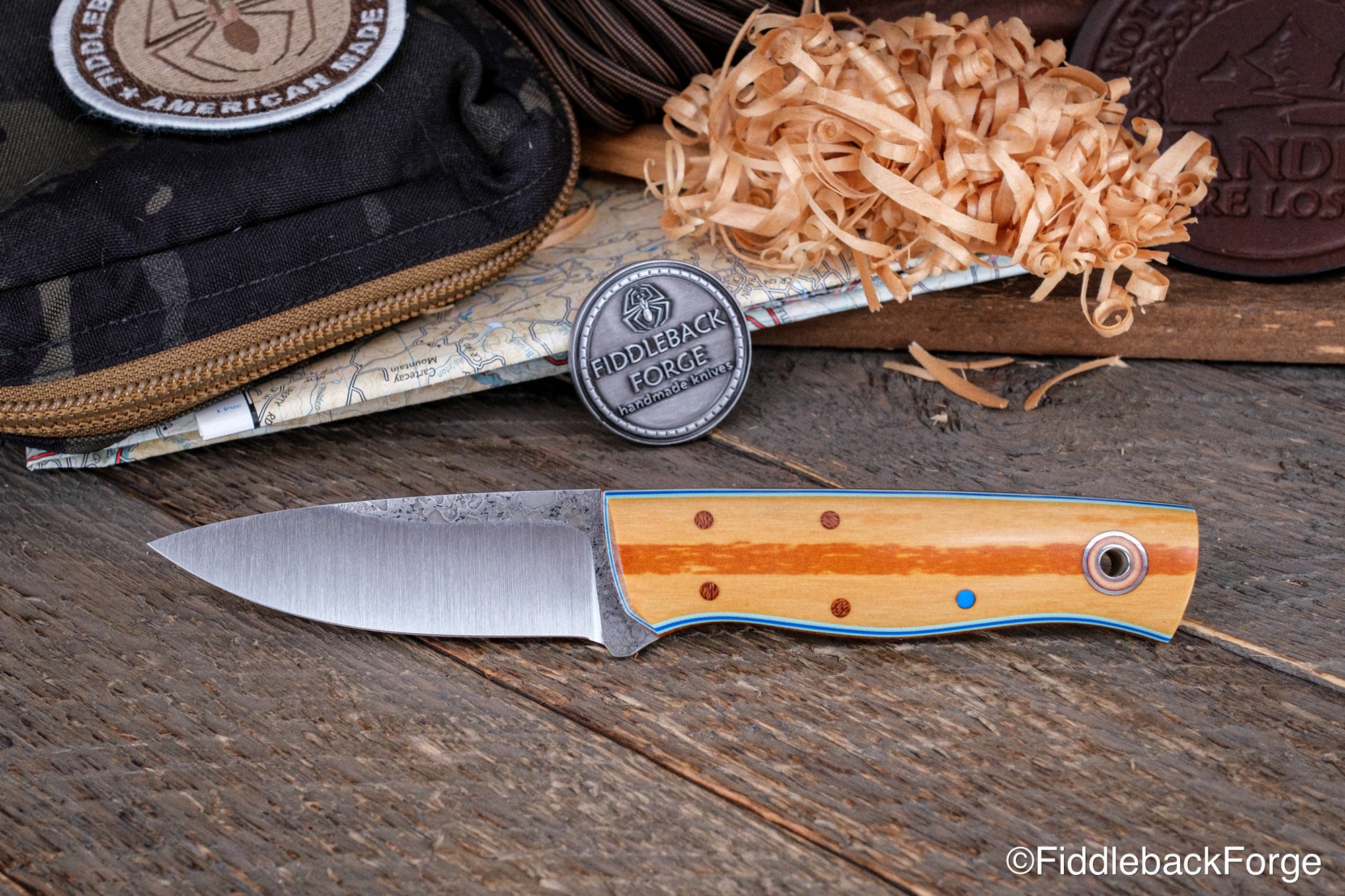 Bushnub II - Cheddar Paper Micarta - 1084