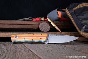 Bushnub II - Cheddar Paper Micarta - 1084