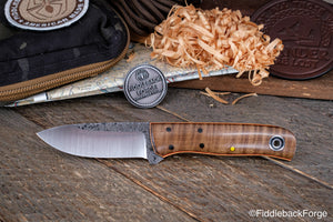 Fiddleback Forge Bushcrafter Jr. - Curly Maple - 1084