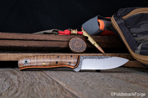 Fiddleback Forge Bushcrafter Jr. - Curly Maple - 1084