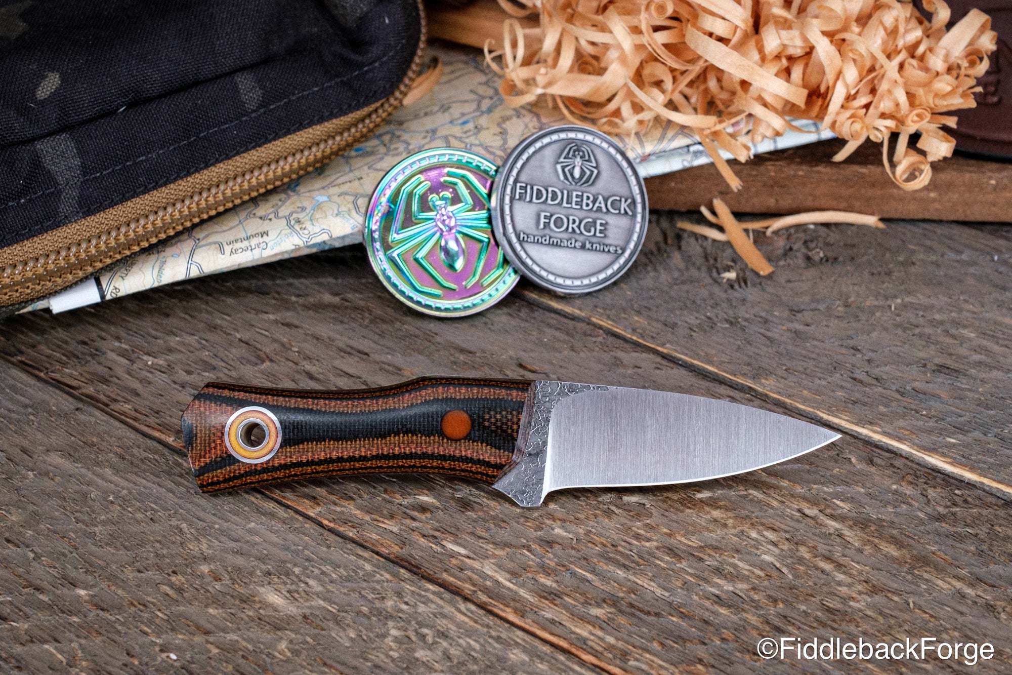 Pocket Ninja - Vintage Layered Canvas Micarta - A2