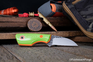 Talon - Electric Green Linen Micarta - A2