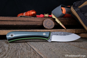 EDC II - Vintage Ghost Emerald Paper Micarta - Magnacut