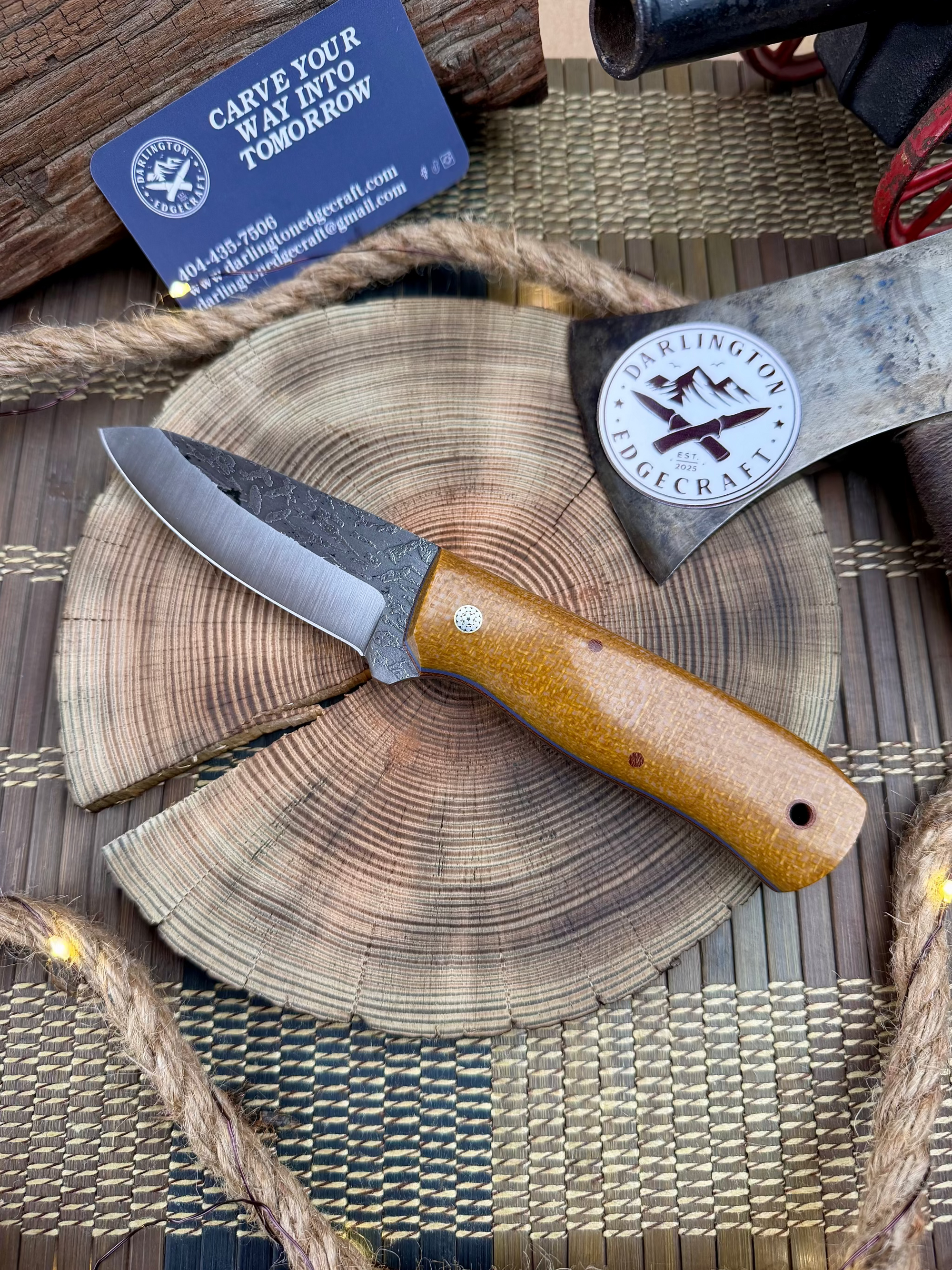 sidej1gdasuvjb3jf45p様 リクエスト L☆CRAFT Darlington Edgecraft Cowboy - Golden Jute - Tapered A2 Steel