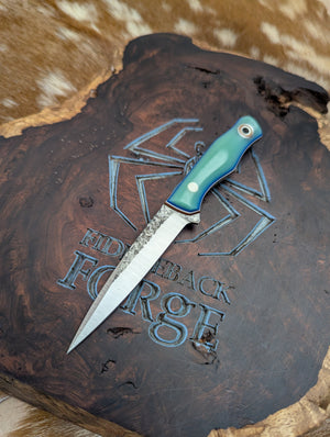 Fiddleback Forge Femme Fatale - BluGlo Opal G10 - Tapered Nitro V