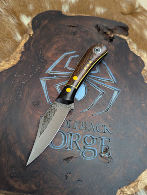 Lonestar EDC - Stabilized and Dyed Leopardwood - Tapered Nitro V