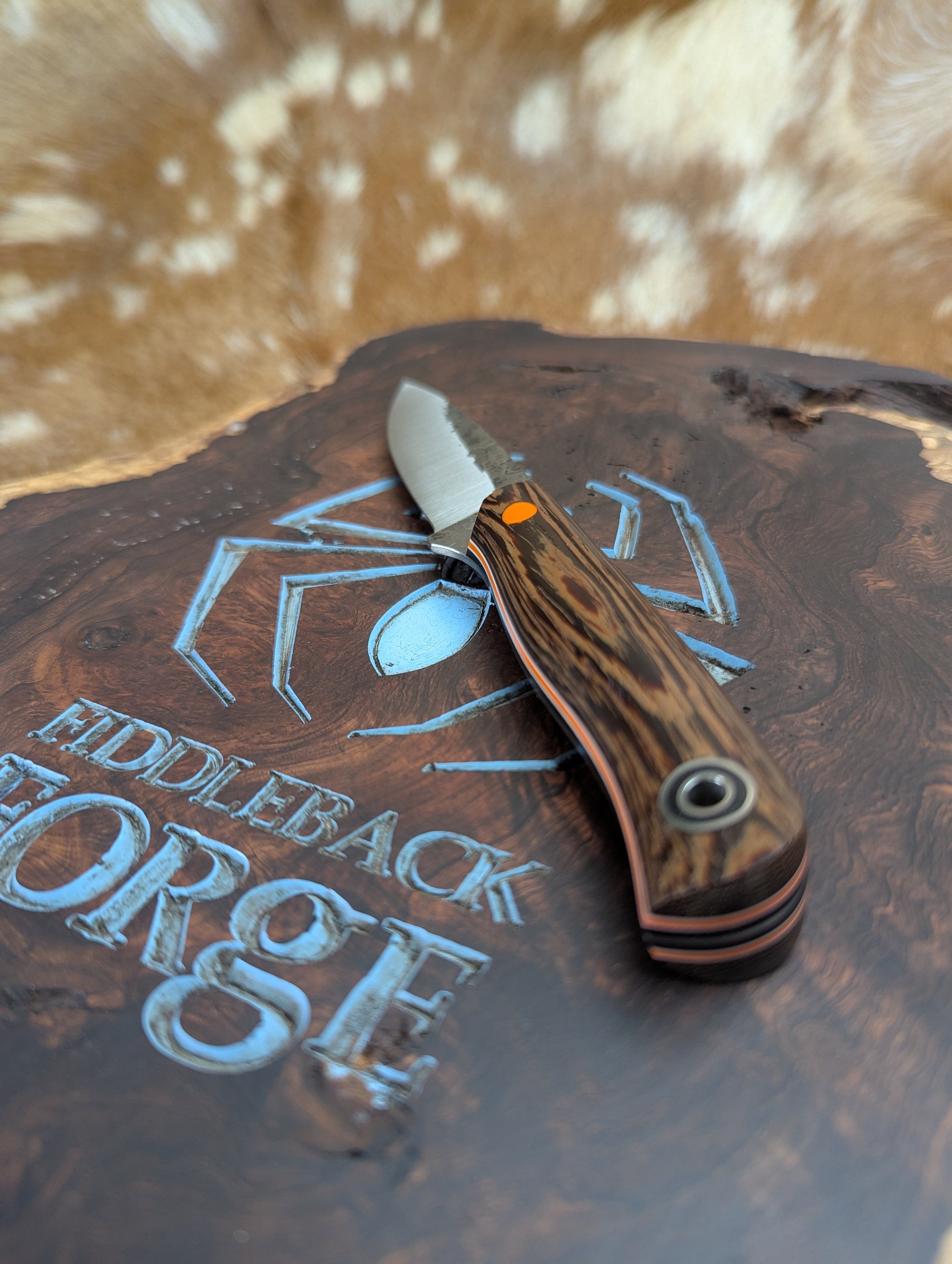 Fiddleback Forge Hiking Buddy - Wenge - Tapered A2 Steel