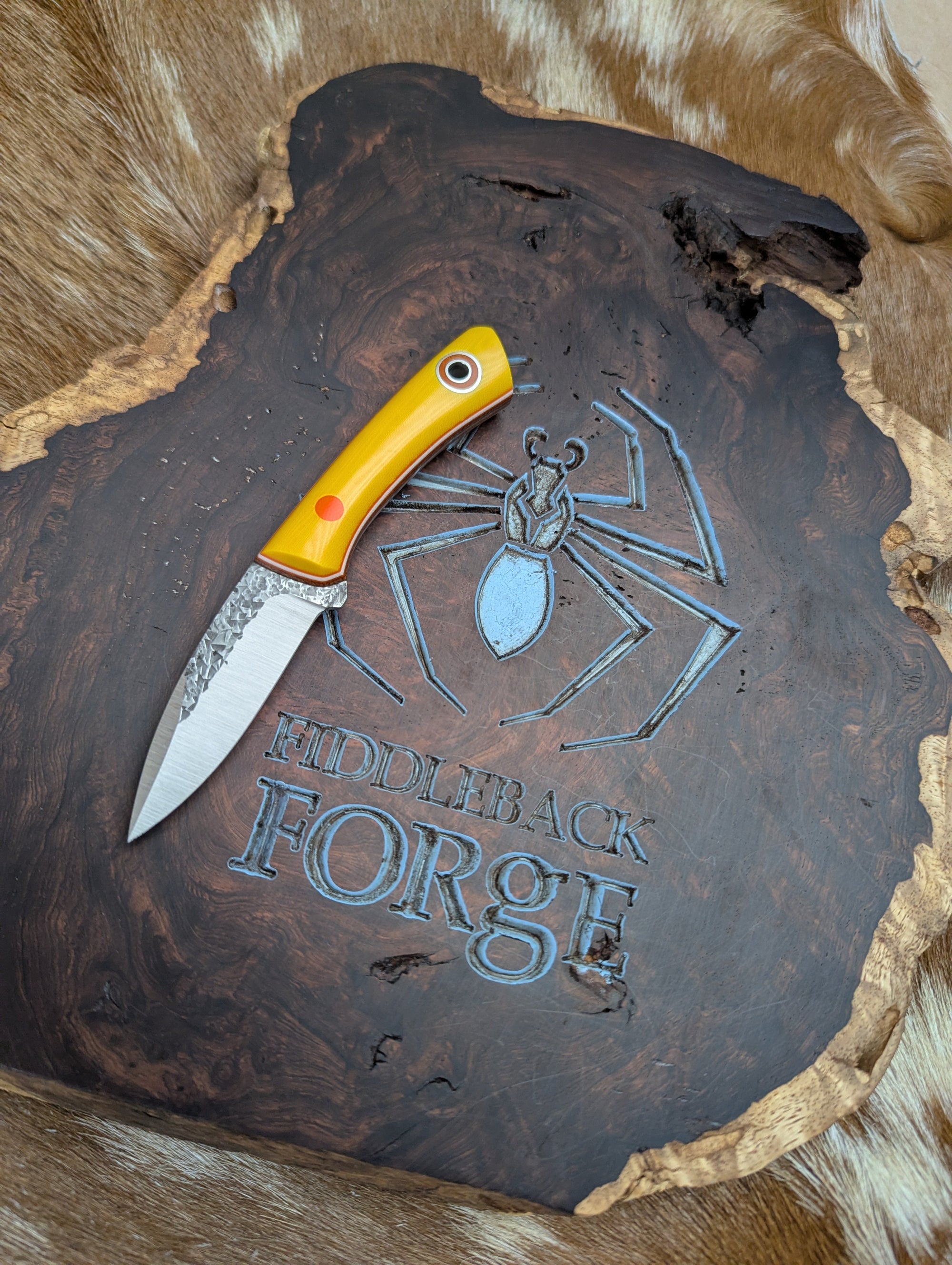 Fiddleback Forge Babyboot - Canary Linen - Tapered Nitro V