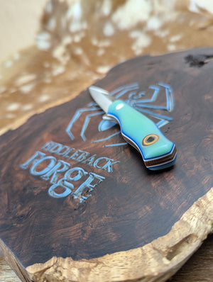 Fiddleback Forge Femme Fatale - BluGlo Opal G10 - Tapered Nitro V