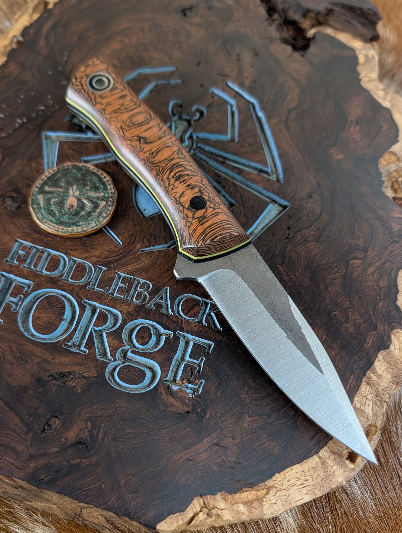 Fiddleback Forge Acadiana Cheese Knife