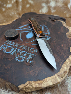 Fiddleback Forge Hiking Buddy - Wenge - Tapered A2 Steel