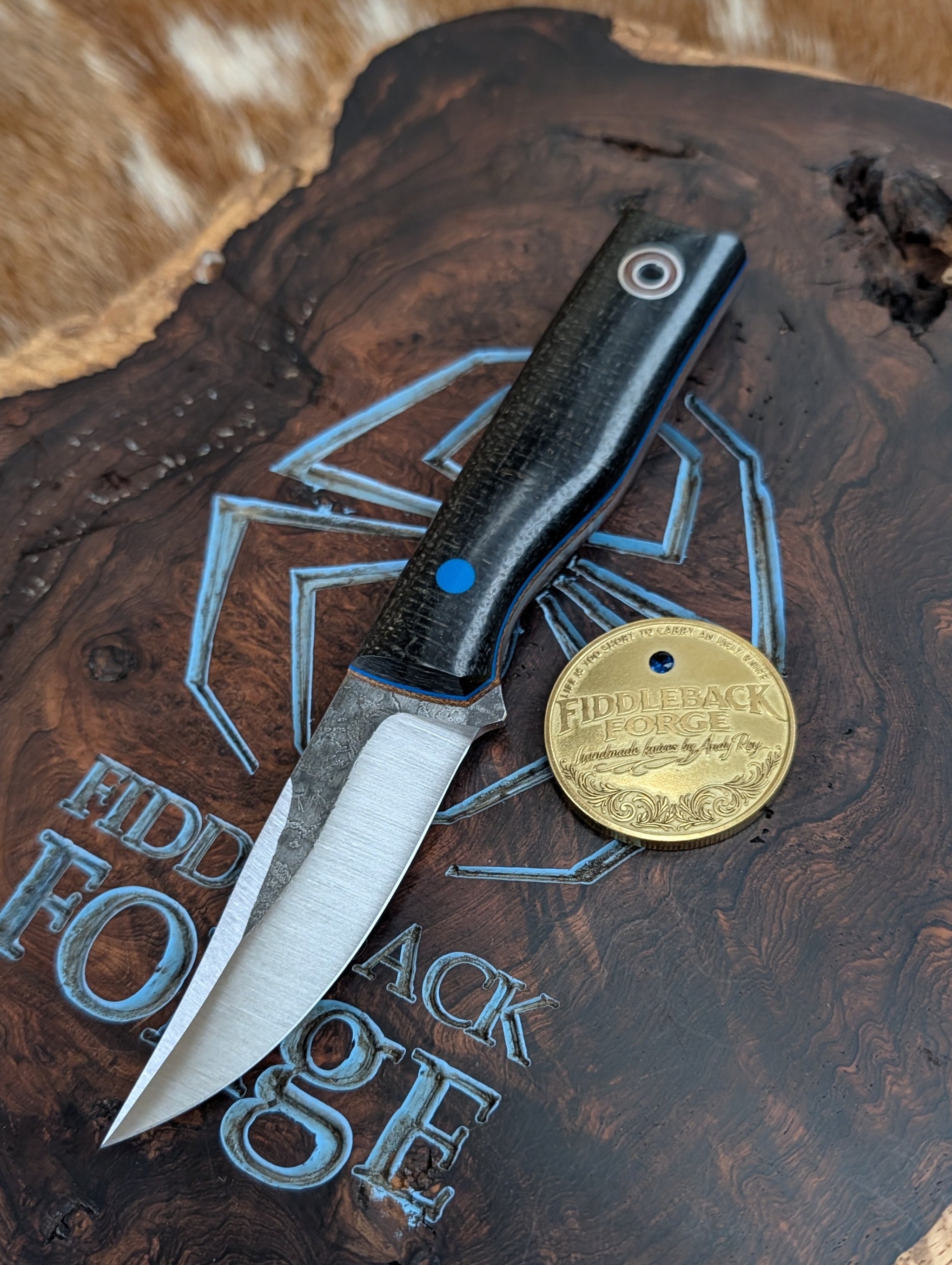 Fiddleback Fiddleback Forge Chickadee - Impressive Blackout Burlap - Tapered A2 S