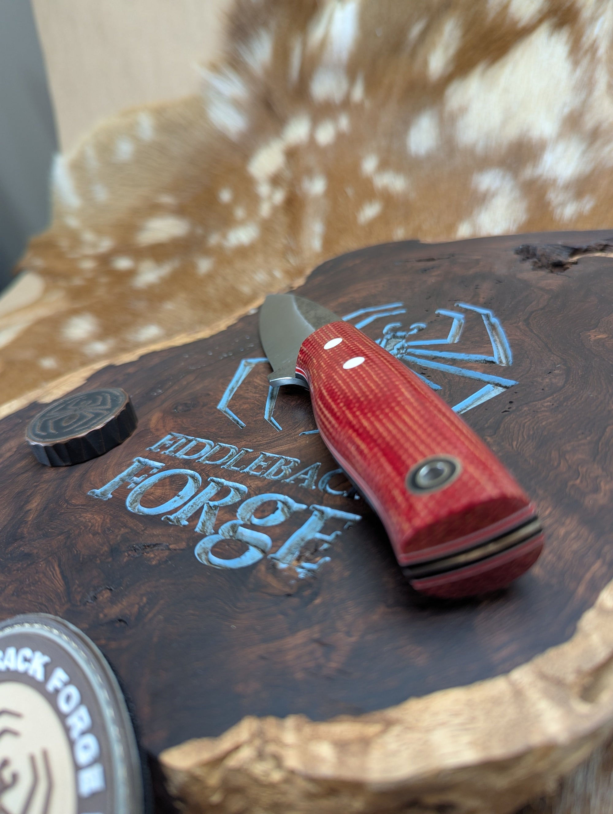 Fiddleback Forge Bear Paw - Firedog Canvas - Tapered 1084 Steel