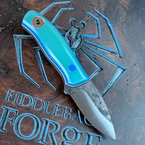 Fiddleback Fiddleback Forge Runt - Opal G10 - Tapered A2 Steel