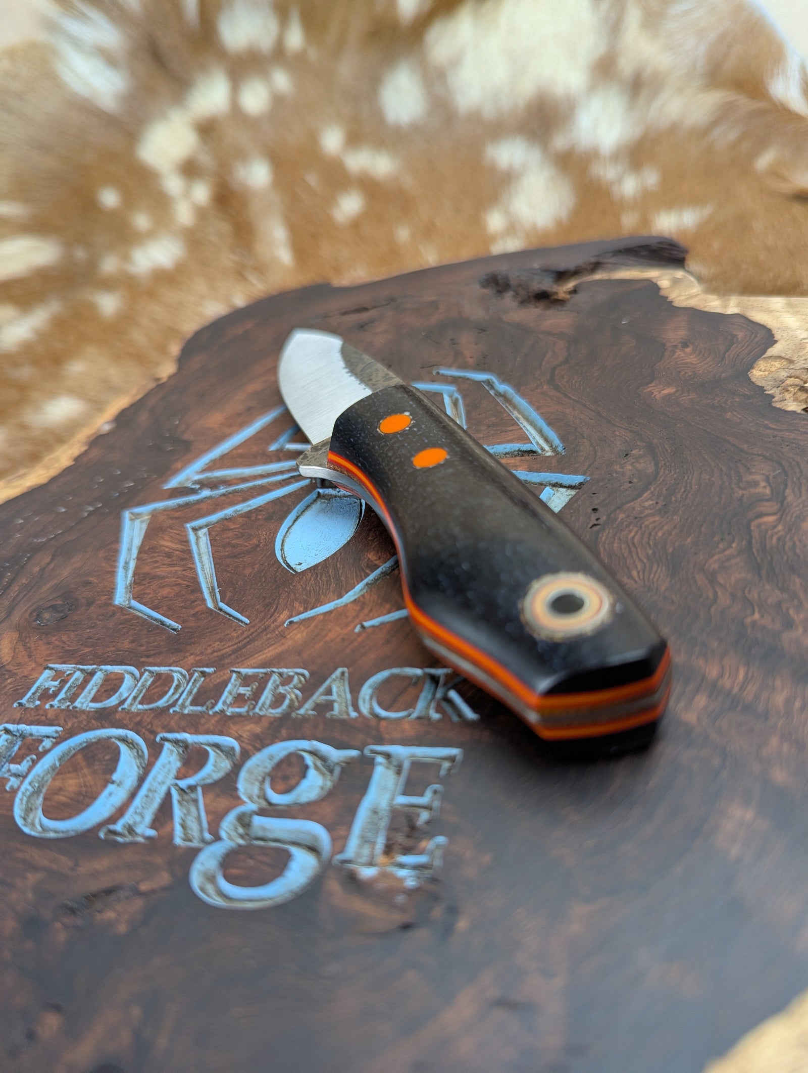 Fiddleback Forge Snowbill - Night Sky Burlap - Tapered A2 Steel