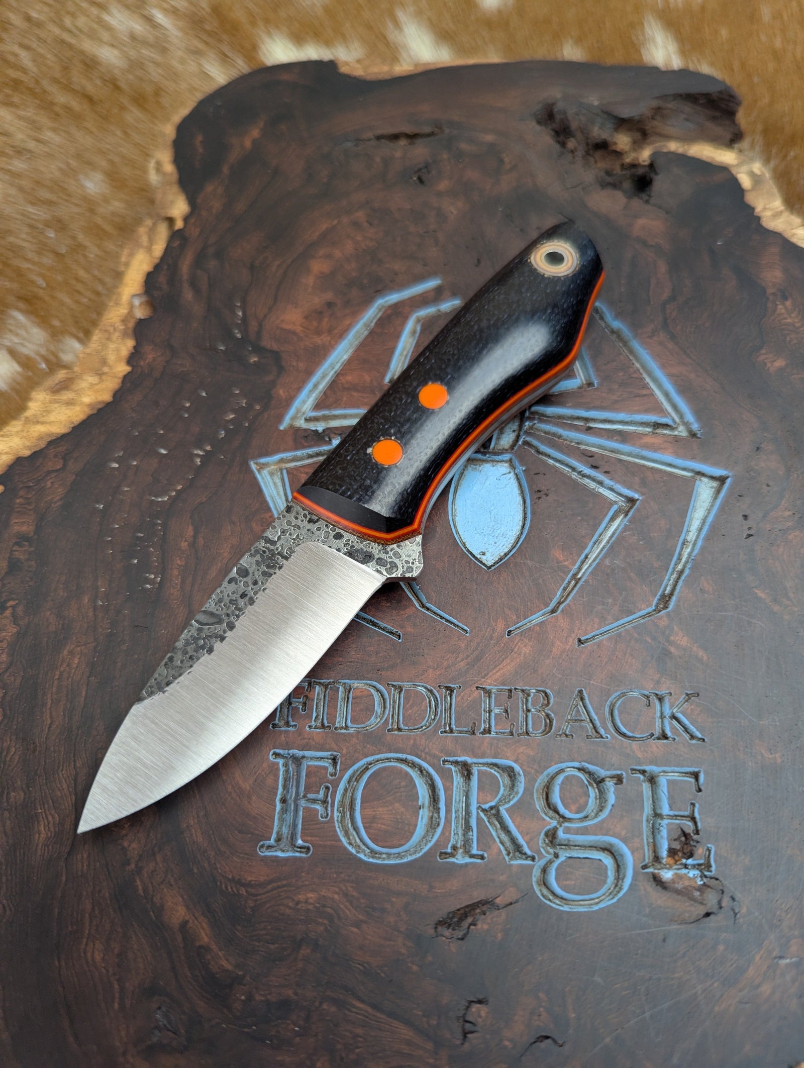 Fiddleback Forge Snowbill - Night Sky Burlap - Tapered A2 Steel
