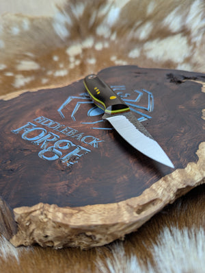 Fiddleback Forge Boudreaux - Ebony - Tapered A2 Steel