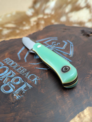 Hiking Buddy - White Lightning Opal G10 - Tapered A2