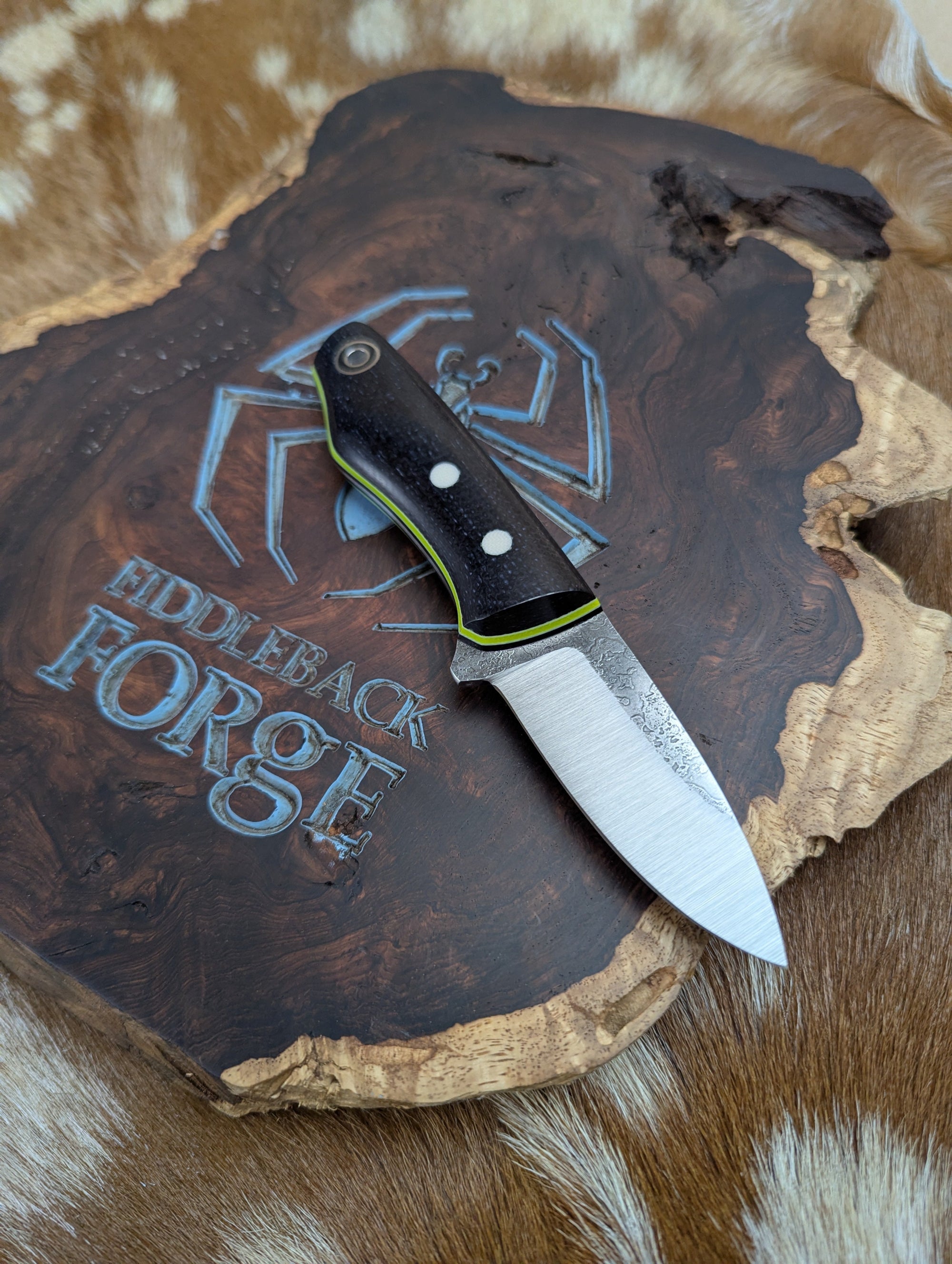 Fiddleback Forge Snowbill - Night Sky Burlap - Tapered A2 Steel
