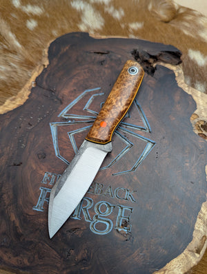 Fiddleback Shogun Magnacut and Black Ash Burl