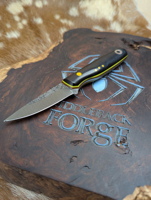 Fiddleback Forge Boudreaux - Ebony - Tapered A2 Steel