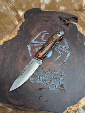 Fiddleback Forge Hiking Buddy - Wenge - Tapered A2 Steel