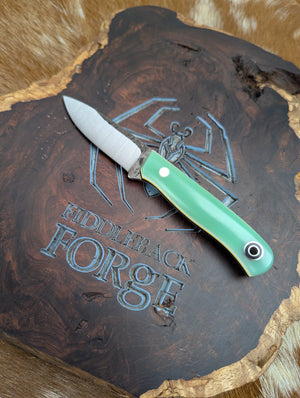 Hiking Buddy - White Lightning Opal G10 - Tapered A2