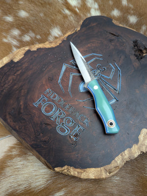 Fiddleback Forge Femme Fatale - BluGlo Opal G10 - Tapered Nitro V