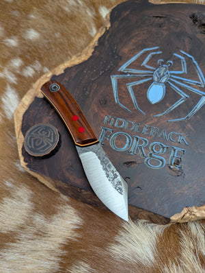 Fiddleback Forge Sylvrfalcen - Cocobolo - Tapered A2 Steel