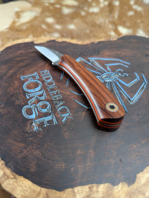 Fiddleback Forge Woodpecker - Cocobolo - Tapered Nitro V Steel