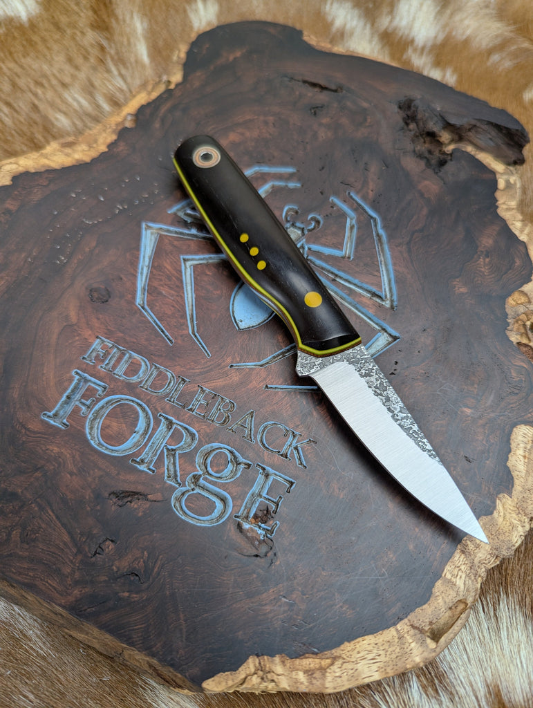   Fiddleback Forge Boudreaux - Ebony - Tapered A2 Steel  