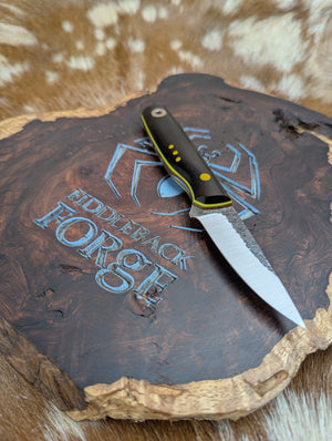 Fiddleback Forge Boudreaux - Ebony - Tapered A2 Steel