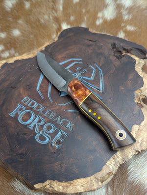 Fiddleback Forge Bushfinger - J.Hue Bolstered Zircote - Tapered Magnacut