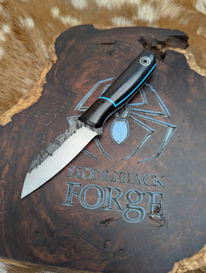 Fiddleback Forge Shogun - Midnight Burlap - Tapered Magnacut Steel