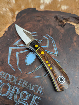 Lonestar EDC - Stabilized and Dyed Leopardwood - Tapered Nitro V