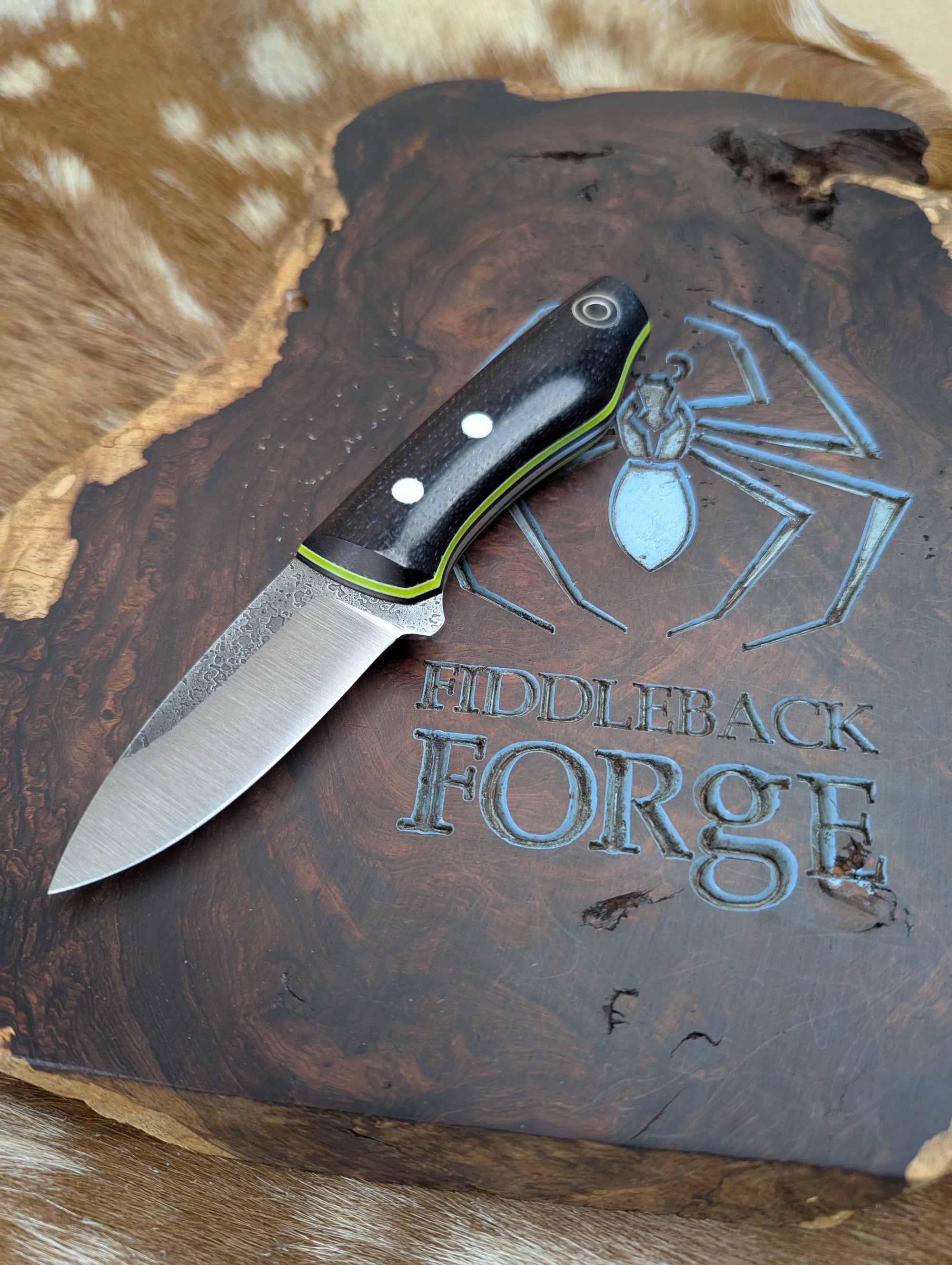 Fiddleback Forge Snowbill - Night Sky Burlap - Tapered A2 Steel
