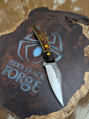Lonestar EDC - Stabilized and Dyed Leopardwood - Tapered Nitro V
