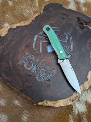 Hiking Buddy - White Lightning Opal G10 - Tapered A2